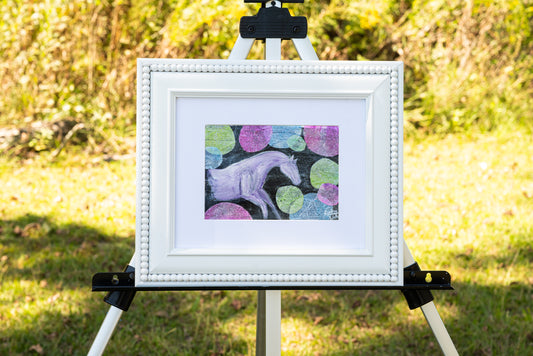 Decorative horse artwork perfect for equestrian home décor and horse lovers