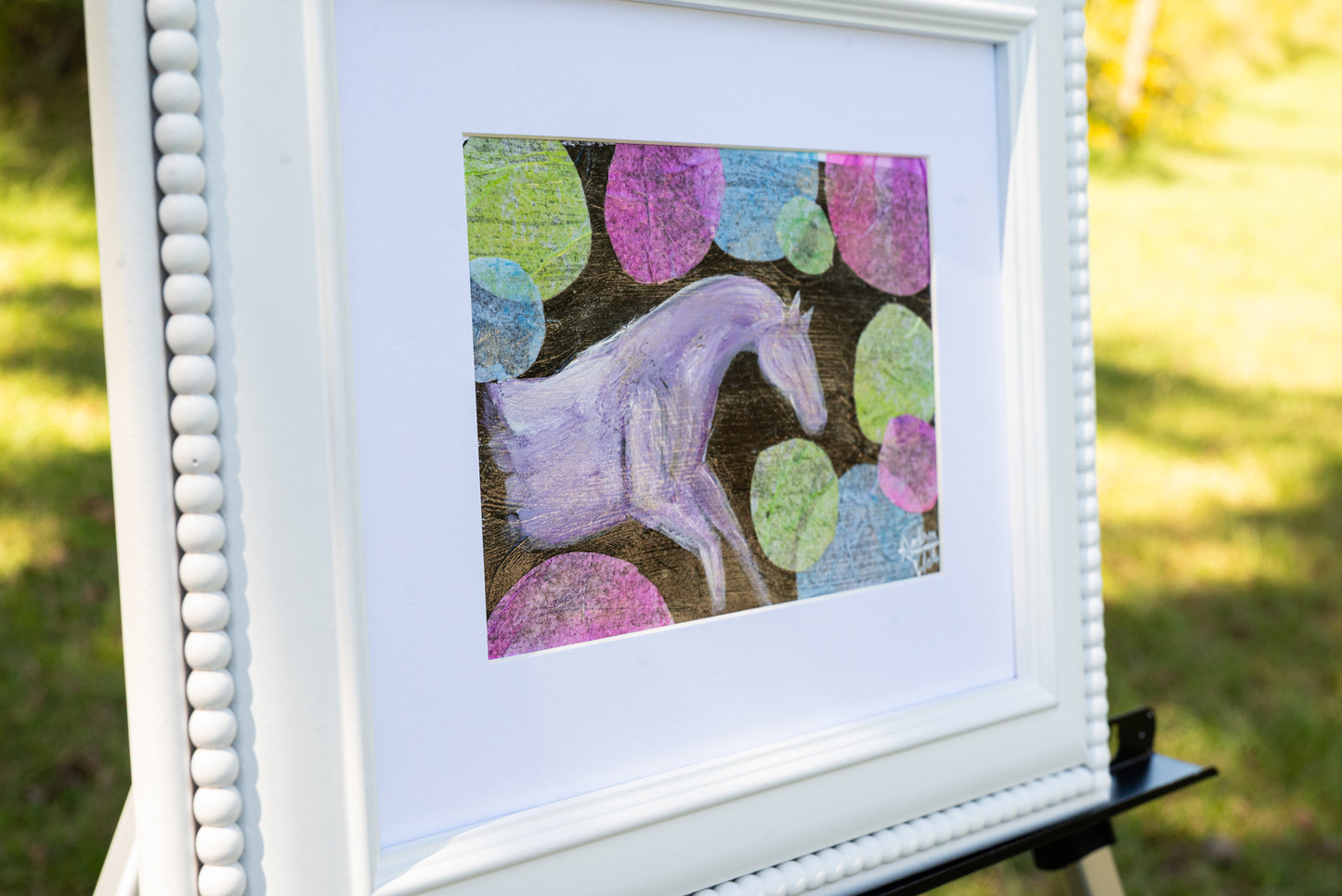 Horse fine art photo transformed into wall art with classic equine portrait styling