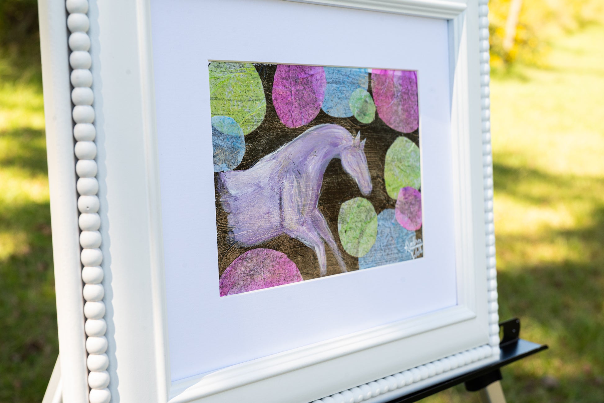 Horse fine art photo transformed into wall art with classic equine portrait styling