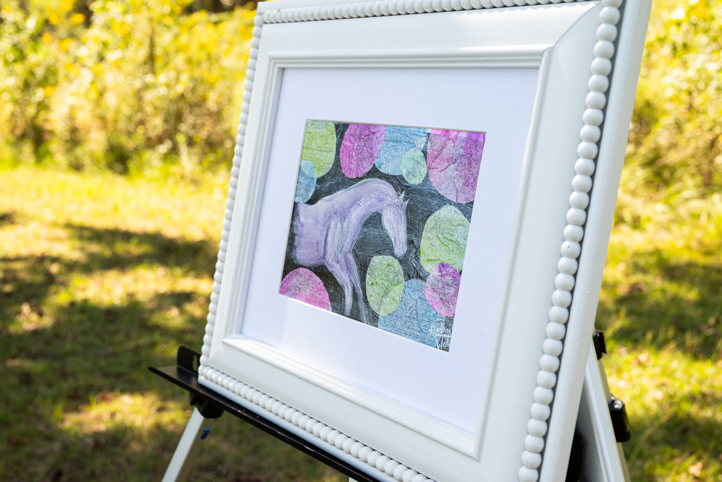 Artistic horse portrait featuring natural beauty and equestrian-inspired design