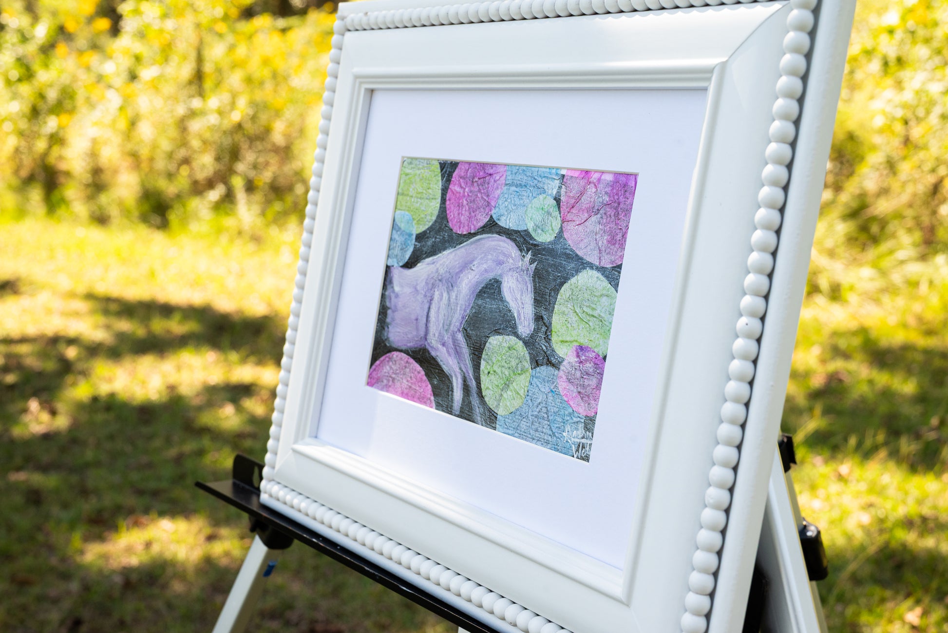 Artistic horse portrait featuring natural beauty and equestrian-inspired design